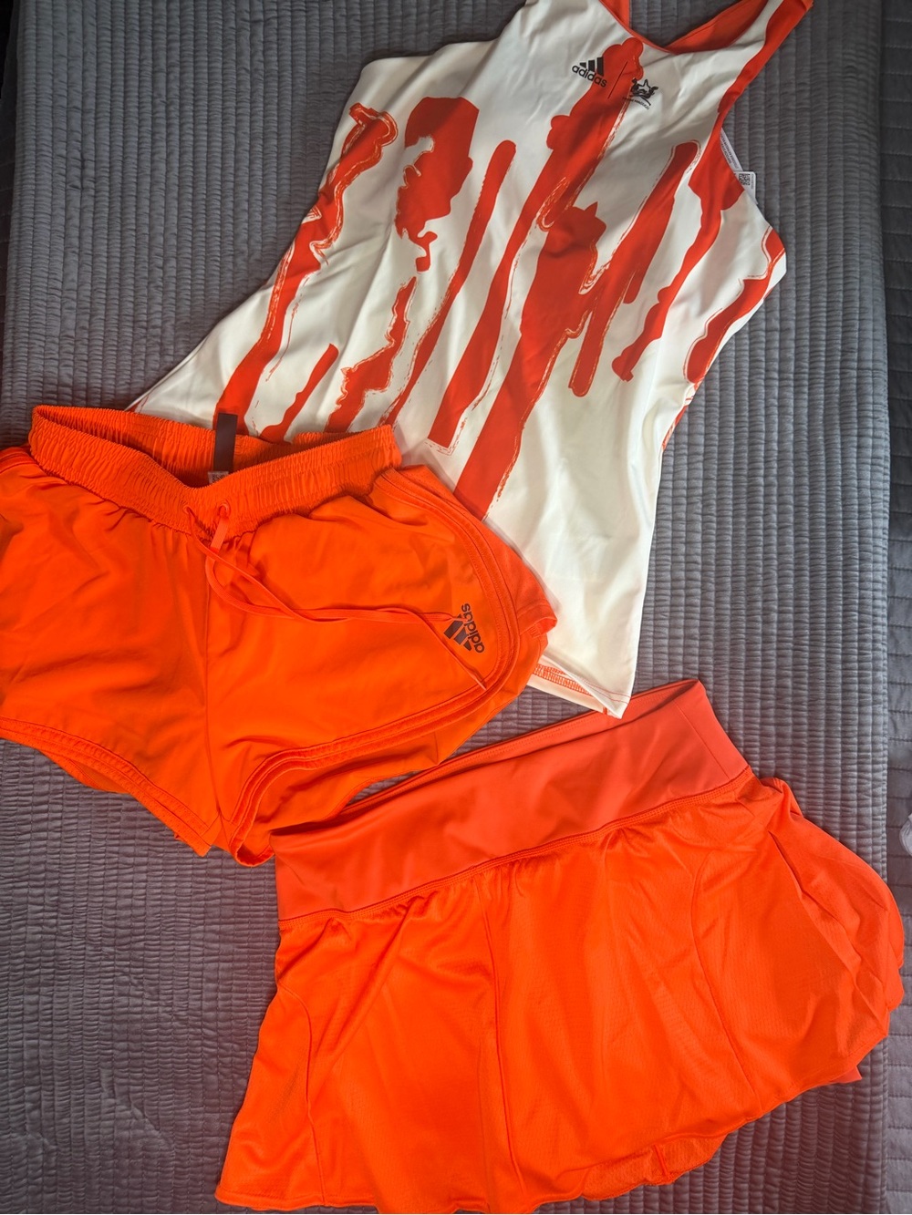 adidas 3 piece kit/ Thebe Magugu collab tennis kit MED. Y tank/shorts/skirt